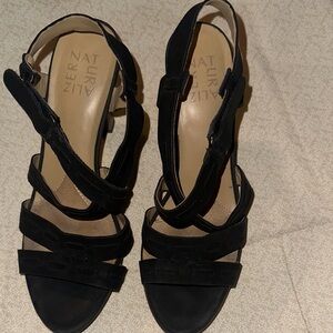 Naturalizer Black adjustable Strappy Heels